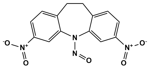 3,7-dinitro-5-nitroso-10,11-dihydro-5H-dibenzo[b,f]azepine